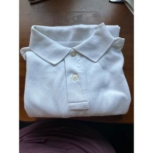 Old Navy Men's Classic Fit‎ White Short Sleeve Polo Shirt Size S